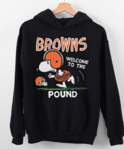 Snoopy Peanuts x Cleveland Browns Welcome To The Pound t shirt