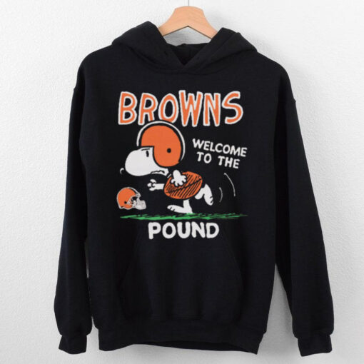 Snoopy Peanuts x Cleveland Browns Welcome To The Pound t hoodie, sweater, longsleeve, shirt v-neck, t-shirt