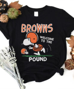 Snoopy Peanuts x Cleveland Browns Welcome To The Pound t hoodie, sweater, longsleeve, shirt v-neck, t-shirt