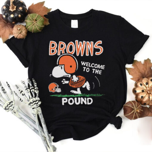 Snoopy Peanuts x Cleveland Browns Welcome To The Pound t hoodie, sweater, longsleeve, shirt v-neck, t-shirt