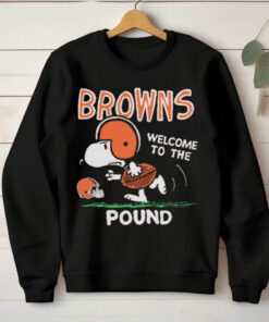 Snoopy Peanuts x Cleveland Browns Welcome To The Pound t hoodie, sweater, longsleeve, shirt v-neck, t-shirt