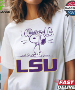 Snoopy Peanuts x LSU Tigers Athletics t shirt