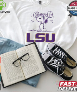 Snoopy Peanuts x LSU Tigers Athletics t shirt