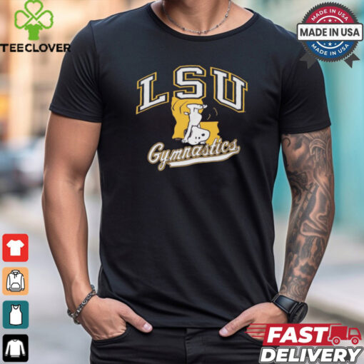 Snoopy Peanuts x LSU Tigers Gymnastics t shirt
