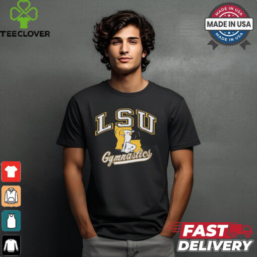 Snoopy Peanuts x LSU Tigers Gymnastics t shirt