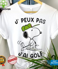 Snoopy Play Golf J, Peux Pas J’ai Golf Shirt