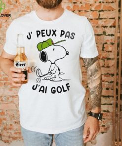 Snoopy Play Golf J, Peux Pas J’ai Golf Shirt