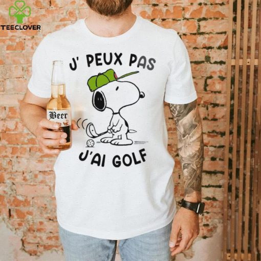 Snoopy Play Golf J, Peux Pas J’ai Golf Shirt