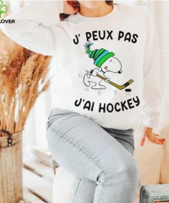 Snoopy Play Hockey J, Peux Pas J’ai Hockey Shirt