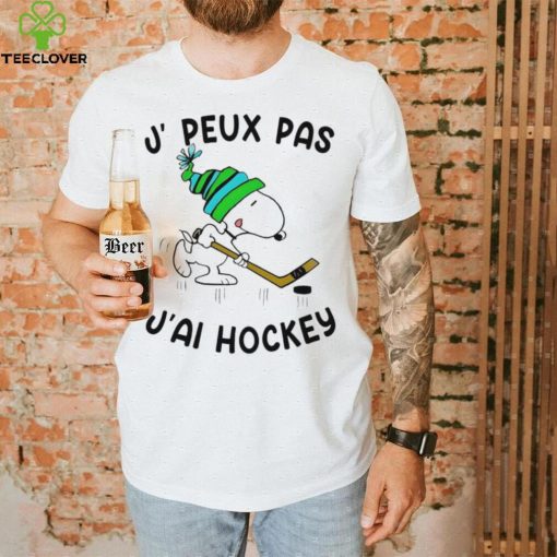 Snoopy Play Hockey J, Peux Pas J’ai Hockey Shirt