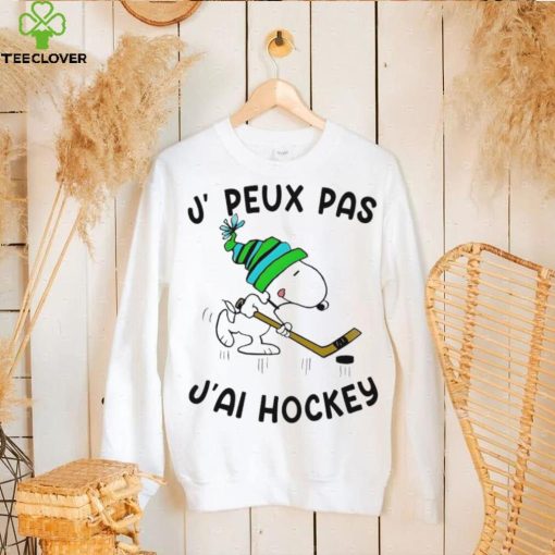 Snoopy Play Hockey J, Peux Pas J’ai Hockey Shirt