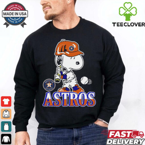 Snoopy Playing Baseball Houston Astros shirt