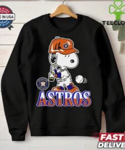 Snoopy Playing Baseball Houston Astros shirt