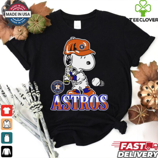 Snoopy Playing Baseball Houston Astros shirt