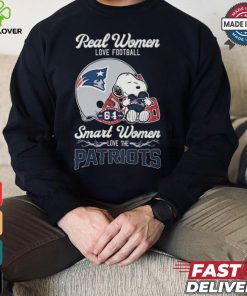 Snoopy Real Women Love Football Smart Women Love The New England Patriots Shirt