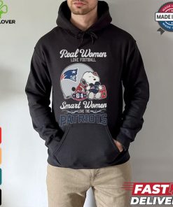 Snoopy Real Women Love Football Smart Women Love The New England Patriots Shirt