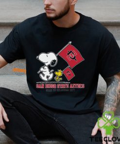 Snoopy San Diego State Aztecs Road To Oklahoma City flag shirt