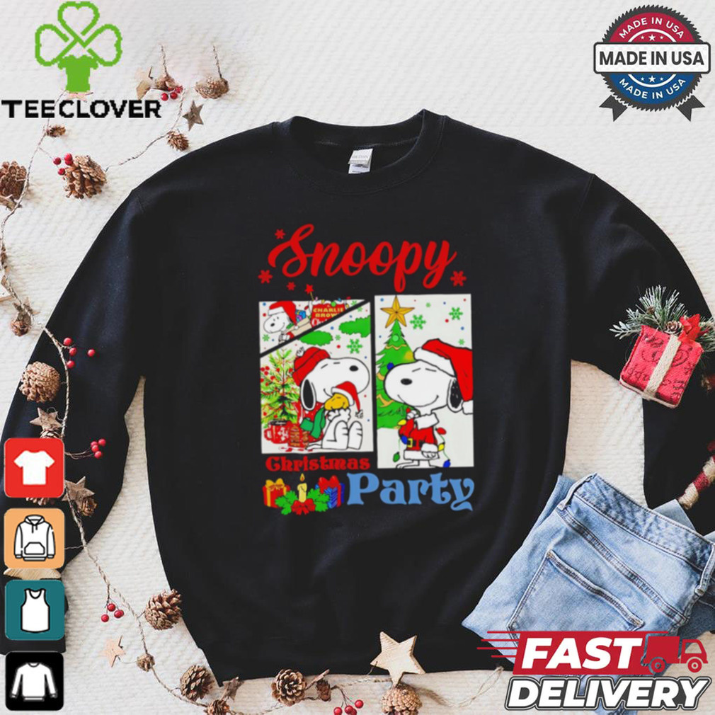 Snoopy Santa Christmas party shirt Snoopy Santa Christmas party shirt