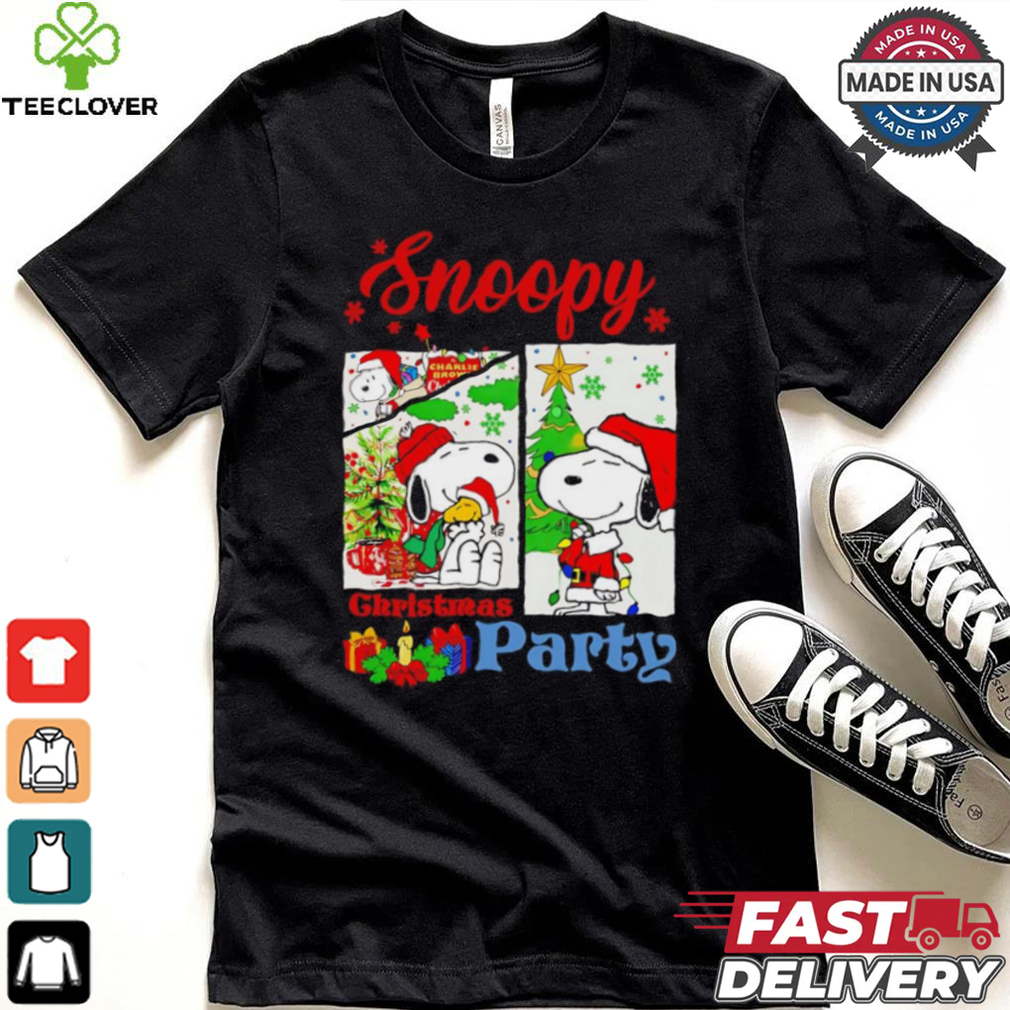 Snoopy Santa Christmas party shirt Snoopy Santa Christmas party shirt