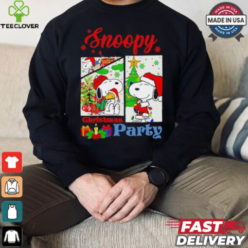Snoopy Santa Christmas party shirt