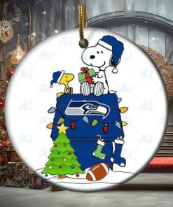 Snoopy Seattle Seahawks NFL NFL Player Ceramic Ornament