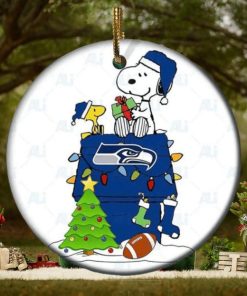 Snoopy Seattle Seahawks NFL NFL Player Ceramic Ornament