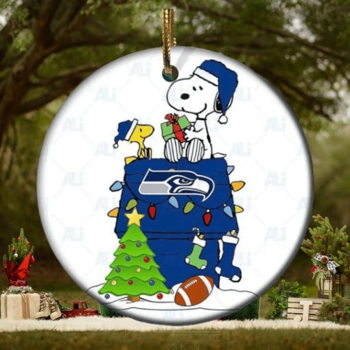 Snoopy Seattle Seahawks NFL NFL Player Ceramic Ornament