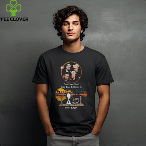 Snoopy Sometimes I Need To Be Alone And Listen To Depeche Mode 2024 T Shirt