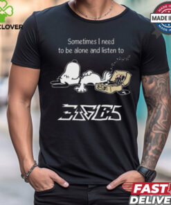 Snoopy Sometimes I Need To Be Alone And Listen To Eagles Logo shirt