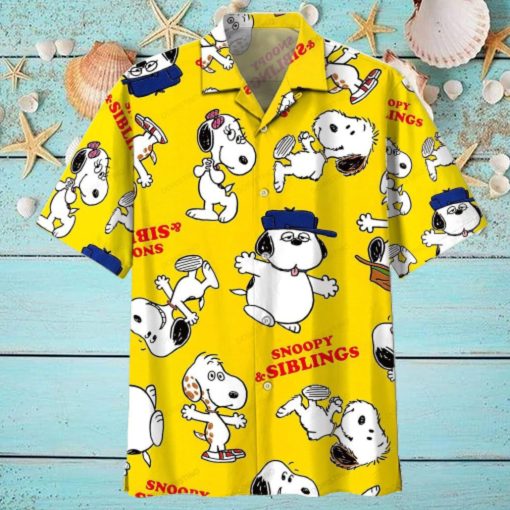 Snoopy Summer Time 020805 Beach Fashion Summer Fan Hot Design Figure Space Awesome Hawaiian Shirt