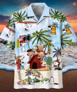 Snoopy Summer Time 22 Beach Fashion Summer Fan Hot Design Figure Space Hawaiian Shirt