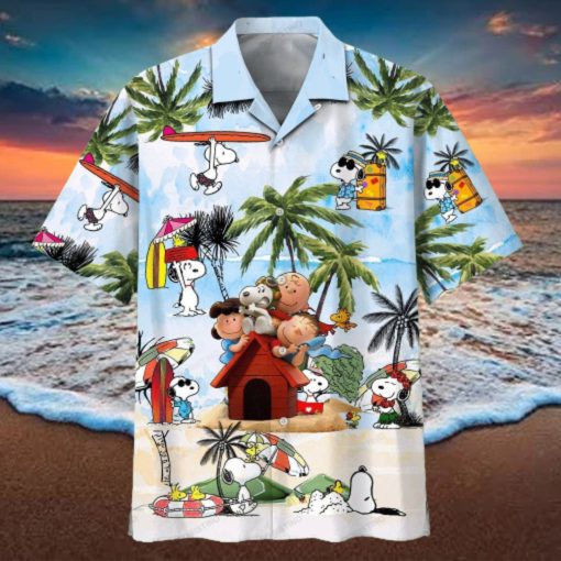 Snoopy Summer Time 22 Beach Fashion Summer Fan Hot Design Figure Space Hawaiian Shirt