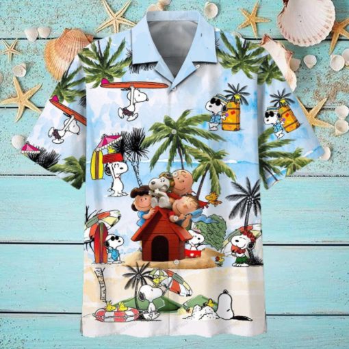 Snoopy Summer Time 22 Beach Fashion Summer Fan Hot Design Figure Space Hawaiian Shirt