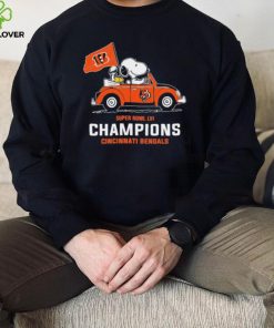 Snoopy Super Bowl Lvi Champions Cincinnati Bengals Shirt