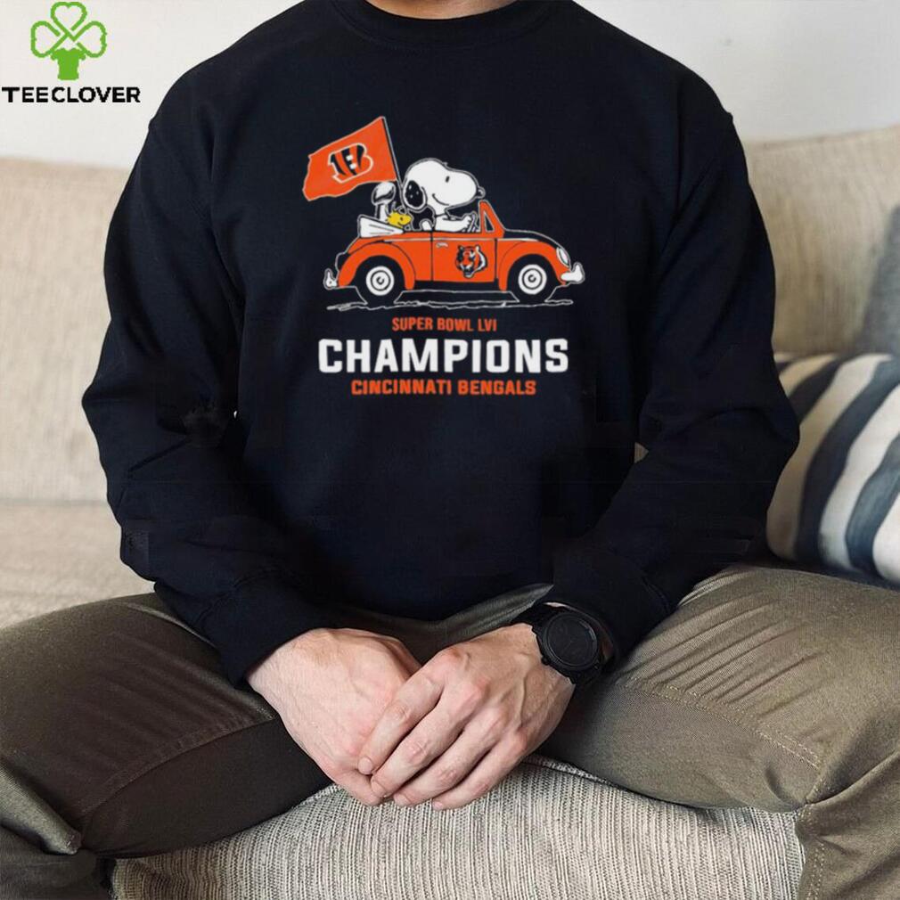 Snoopy Super Bowl Lvi Champions Cincinnati Bengals Shirt, hoodie