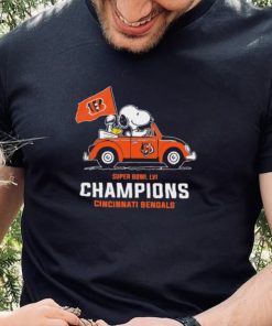 Snoopy Super Bowl Lvi Champions Cincinnati Bengals Shirt