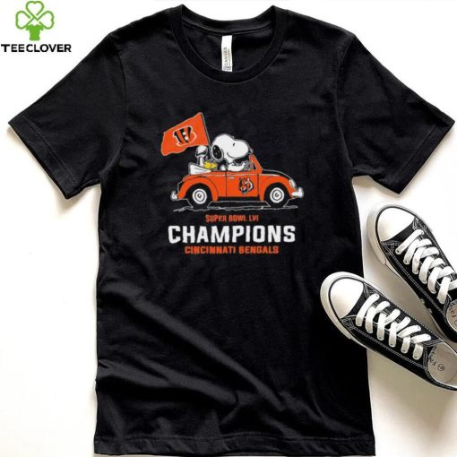 Snoopy Super Bowl Lvi Champions Cincinnati Bengals Shirt