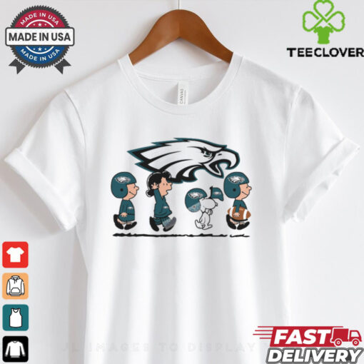 Snoopy Teams Abbey Road Philadelphia Eagles T Shirt
