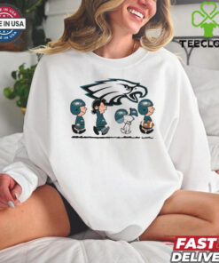 Snoopy Teams Abbey Road Philadelphia Eagles T Shirt