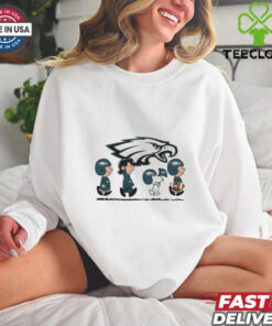 Snoopy The Peanuts Cheer For The Philadelphia Eagles 2024 25 NFL Shirt