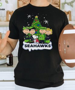 Snoopy The Peanuts Seattle Seahawks Christmas T Shirt