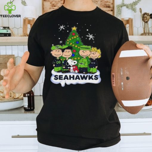 Snoopy The Peanuts Seattle Seahawks Christmas T Shirt