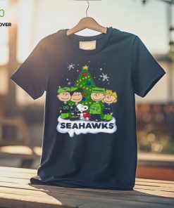 Snoopy The Peanuts Seattle Seahawks Christmas T Shirt