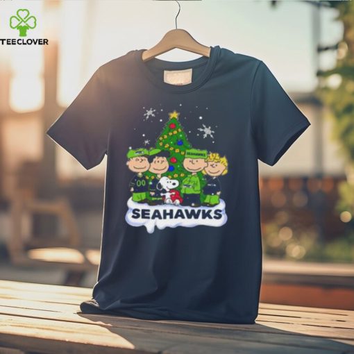 Snoopy The Peanuts Seattle Seahawks Christmas T Shirt