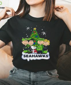 Snoopy The Peanuts Seattle Seahawks Christmas T Shirt