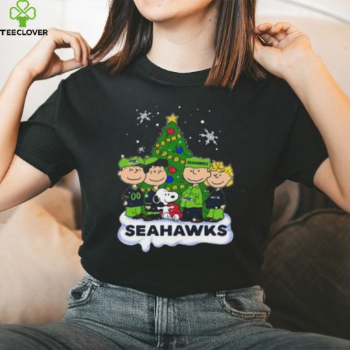 Snoopy The Peanuts Seattle Seahawks Christmas T Shirt