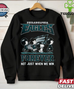 Snoopy The Peanuts x Philadelphia Eagles Forever Not Just When We Win T Shirts