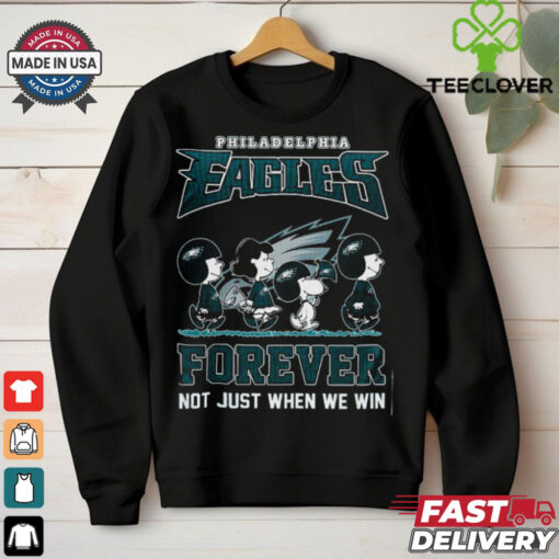 Snoopy The Peanuts x Philadelphia Eagles Forever Not Just When We Win T Shirts