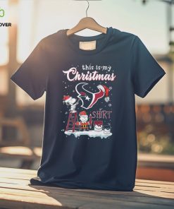 Snoopy This Is My Christmas Houston Texans Light The Tree T Shirt