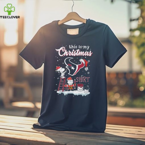 Snoopy This Is My Christmas Houston Texans Light The Tree T Shirt